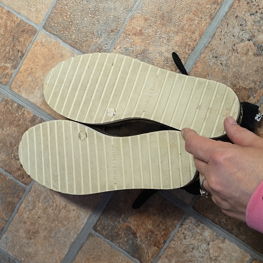 Vince Camuto|‎ Binadee Zebra Animal Print Suede Espadrille Sandals 6.5​ - Picture 4 of 8